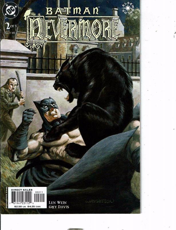 Lot Of 2 DC Comic Book Batman 12c Adventure #1 and Batman Nevermore #2   AB5