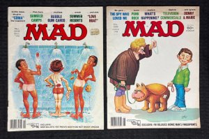 1978 MAD Magazine #199 & 202 (Grade GVG/VG) Love Boat / Punk Rock LOT of 2