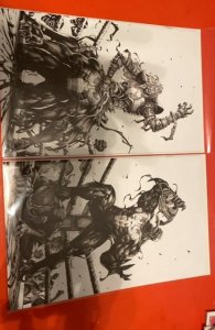 Virgin Venom #1 and venom #28 golden apple variant WWE