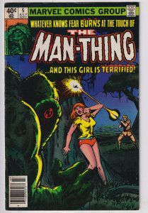 Man-Thing #5 Newsstand Edition (1980) Man-Thing