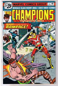 CHAMPIONS #5, VF, Ghost Rider, Black Widow, Angel,1975, more in store