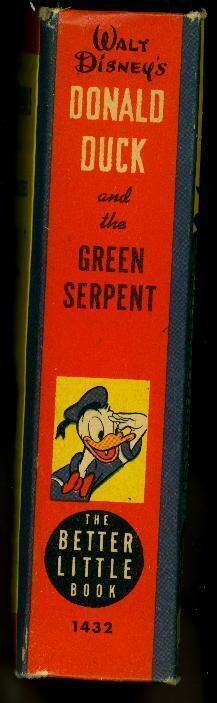 Donald Duck & the Green Serpent Big Little Book Carl Barks Whitman 1947 VG-