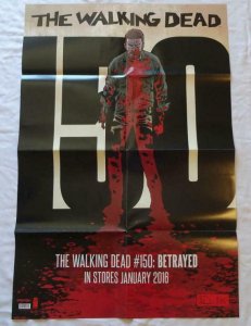 WALKING DEAD #150 Promo poster, 24 x 36, 2015, IMAGE, ZOMBIES, RICK GRIMES 005 