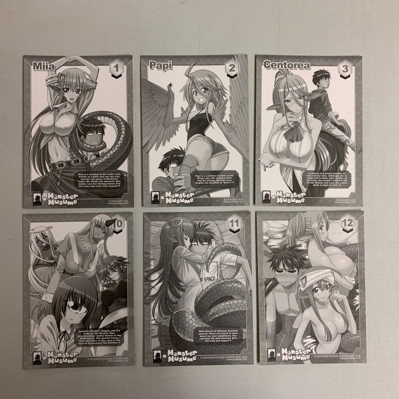 Monster Musume I Heart Monster Girls Vol.1-4 Complete Set + Cards English  