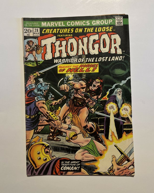 Creatures on the Loose 26272829 featuring Thongor Marvel 20c