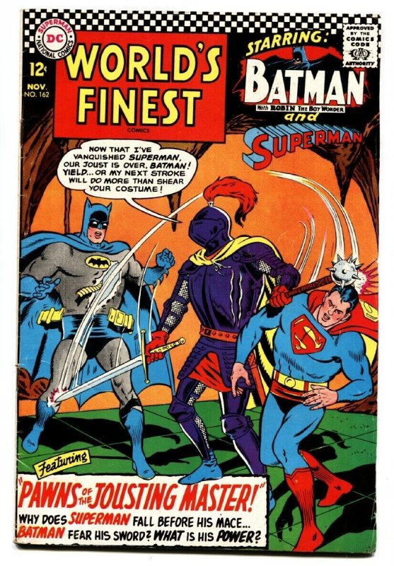 WORLD'S FINEST #162 comic book 1966-BATMAN-SUPERMAN