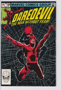 DAREDEVIL #188 (Nov 1982) VFNM 9.0 off white to white!