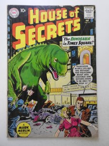 House of Secrets #41 (1961) Dinosaur in Times Square! VG- Condition!