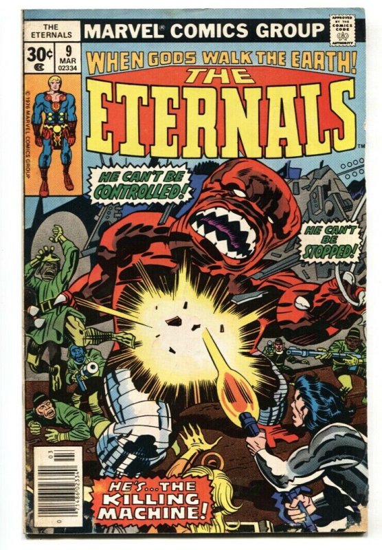 THE ETERNALS #9 VF  Karkas cover-Comic Book Marvel 1976 G