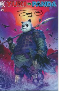 YUKI vs PANDA #1 SIGNED BY JEREMY CLARK SOURCE POINT PRESS 2021 EB203
