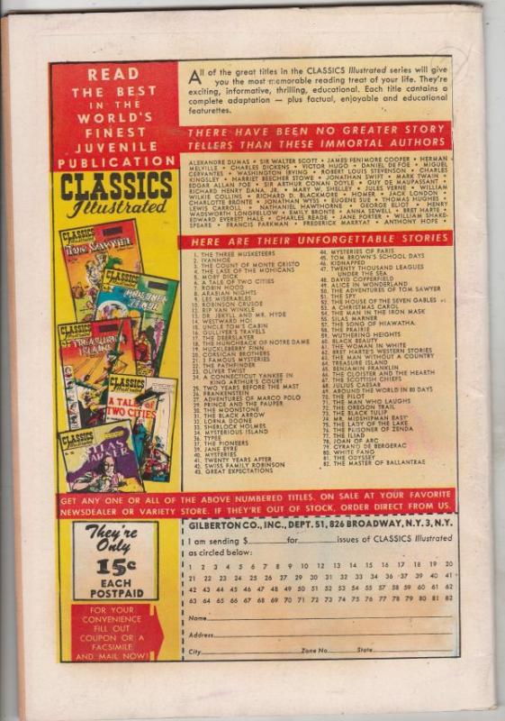 Classic Comics #82 (Apr-51) VG/FN Mid-High-Grade 