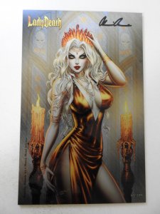 Lady Death: Necrotic Genesis #1 Heavy Metal Edition NM Condition! Signed W/ COA!