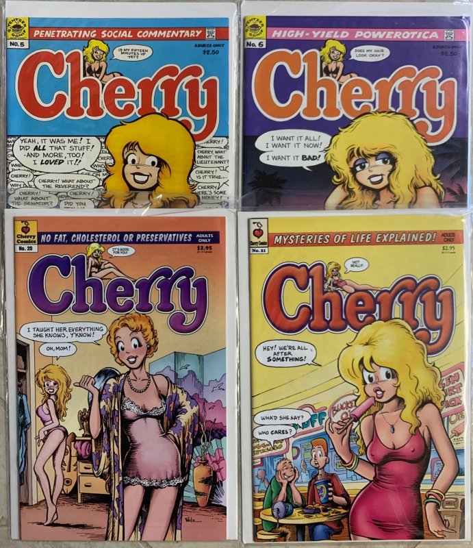 Cherry / Cherry Poptart lot of 4 Adult Comic Books | 5, 6, 20, 21