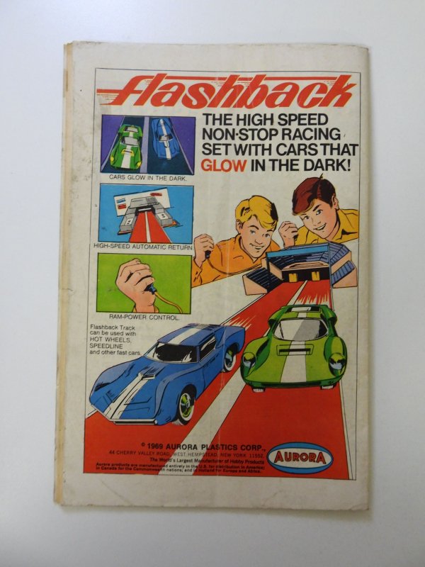 Superman #221 (1969) VG- condition subscription crease, rusty staples