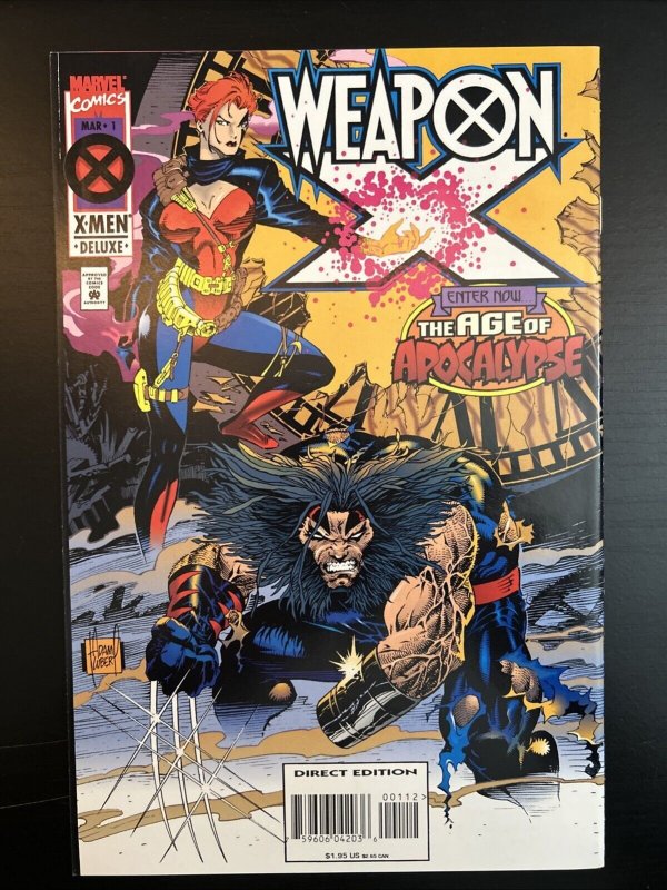 Weapon X #1 Enter Age of Apocalypse 2nd Print Variant 1995 Marvel Comics VF+