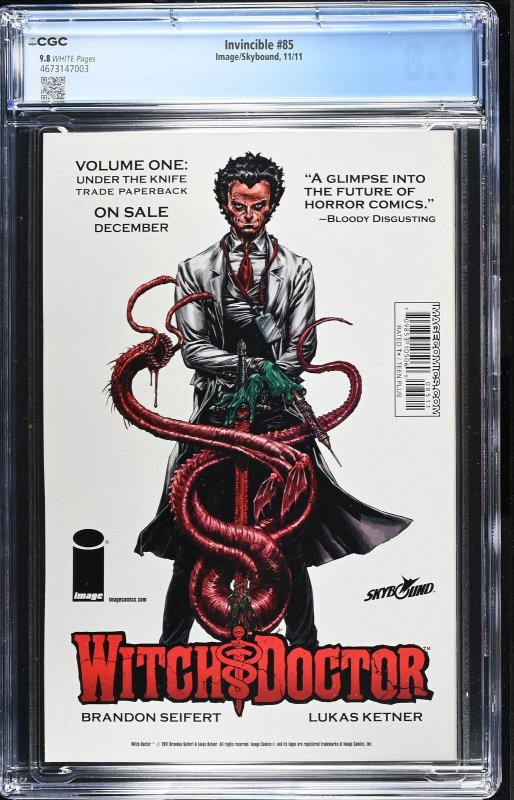Invincible #85 (11/11) Graded CGC 9.8