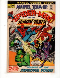 Marvel Team-Up #2 (1972) HUMAN TORCH & FRIGHTFUL FOUR / ID#057