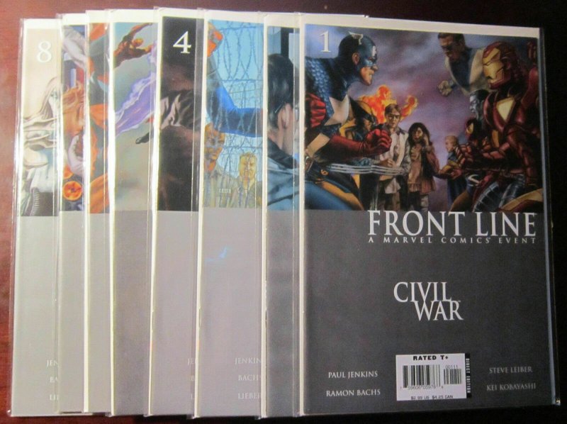 Civil War Front Line set:#1-8 8.0 VF (2006) 