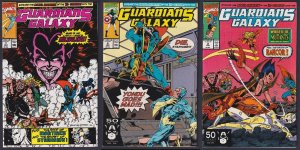 Guardians of the Galaxy 7 8 9 Marvel 1990 1st app Malevolence Lot of 3