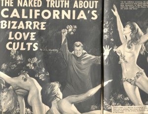 MAN’S DARING JUNE 1964-TERROR-DRUG USE-BONDAGE-LOVE CULT-Cheesecake- pulp art...