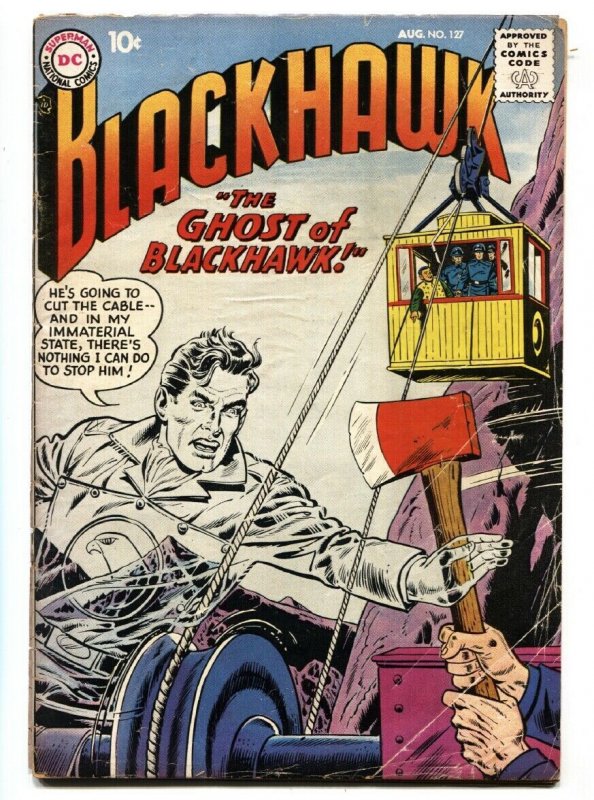 BLACKHAWK COMICS #127 1958-DC COMICS-WILD GHOST COVER-bargain copy G