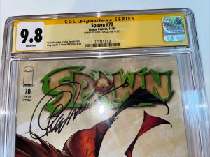 Spawn (1998) # 78 (CGC 9.8 SS WP) Signed Greg Capullo • Story Todd McFarlane