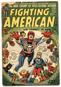 Fighting American #2 1954- JACK KIRBY AUTOGRAPH- G
