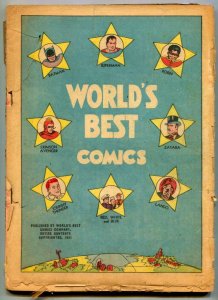 World's Best #1 1942-DC-Batman-Superman-Robin-Zatara- incomplete