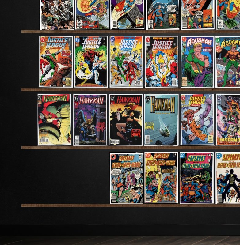 Huge Lot 150+ Comics with Hawkman, Hawkworld, Aquaman, Tarzan, Superboy & More!