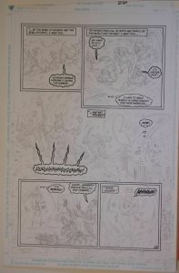 SCOT EATON / PETER GROSS original art, DOCTOR FATE #33, pg 26, 11x17, 1991