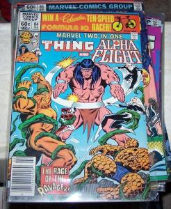 Marvel Two-In-One #84 (Feb 1982, Marvel) the thing and alpha filght  sasquach 