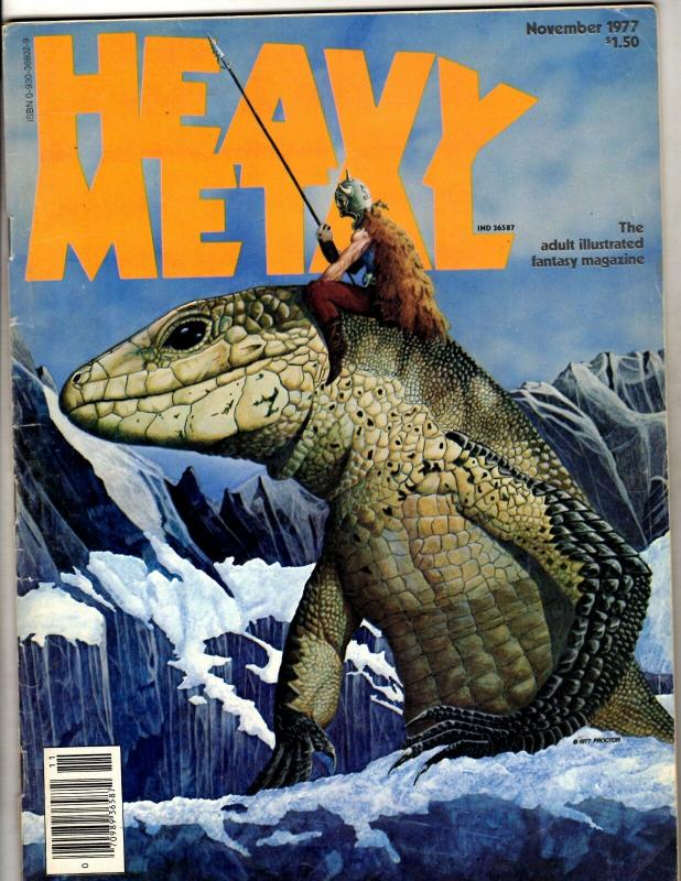 5 Heavy Metal Magazines September October November December 1977 January 78' FM9