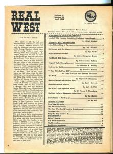 Real West  4/1968-Kit Carson-Earl Norem-Buffalo Bill-pulp frontier thrills-VG