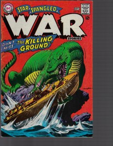 Star Spangled War Stories #134 (DC, 1967) - Classic Monster Cover