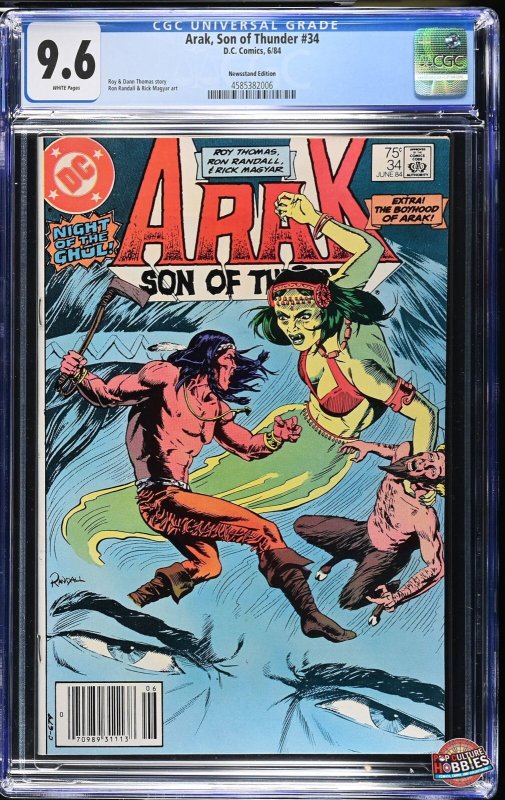 Arak Son of Thunder #34 (DC Comics, 1984) CGC 9.6