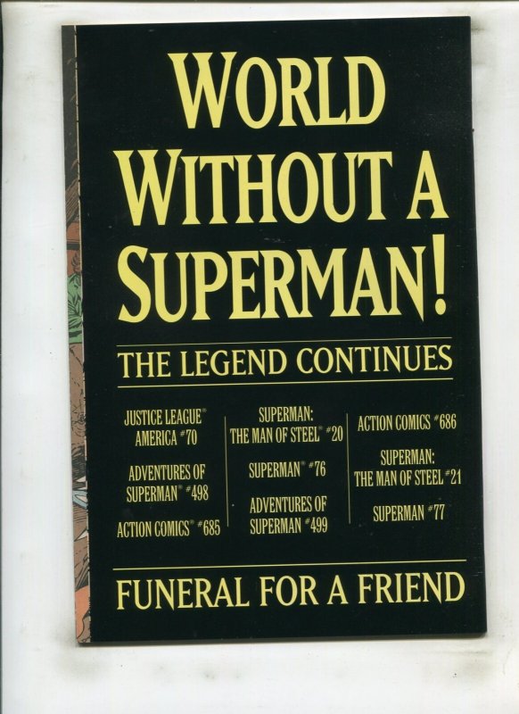 SUPERMAN #75 (9.2) DEATH OF SUPERMAN!! 1993