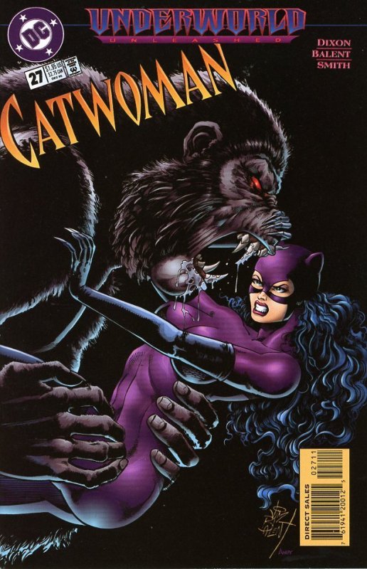 Catwoman 27  1995  9.0 (our highest grade)  Jim Balent Art! Underworld Unleashed