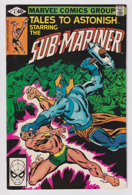 Marvel Comics! Tales to Astonish starring the Sub-Mariner! Issue #4!