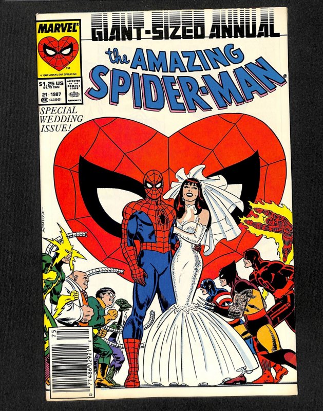 Amazing Spider-Man Annual #21 FN+ 6.5 Newsstand Variant