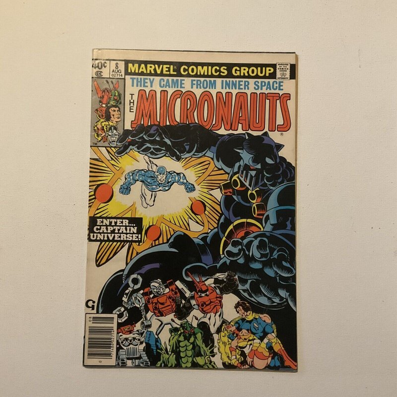 Micronauts 8 Very Fine Vf 8.0 First Captain Universe 1979 Marvel