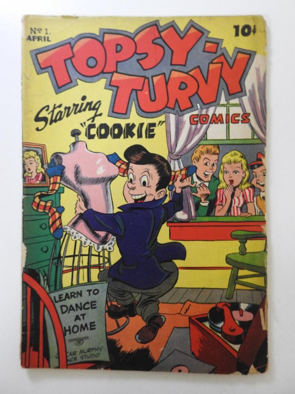 Topsy Turvy #1 Starring Cookie! Beautiful VG- Condition!