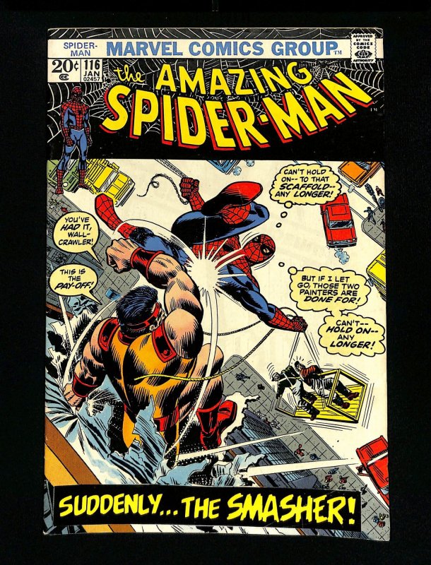 Amazing Spider-Man #116 Smasher Appearance! Stan Lee!
