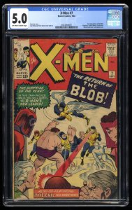 X-Men #7 CGC VG/FN 5.0 Blob! Magneto Scarlet Witch Appearances!