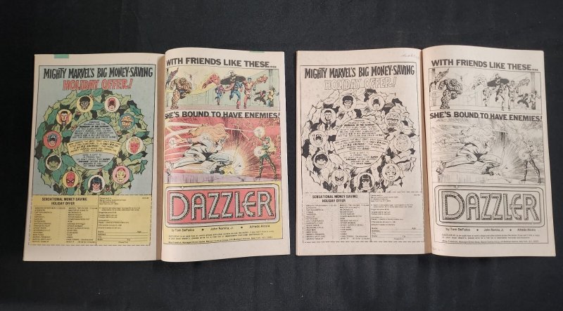 Dazzler 2PC #1 - Regular Edition & Error Edition (9.0/9.2) 1981