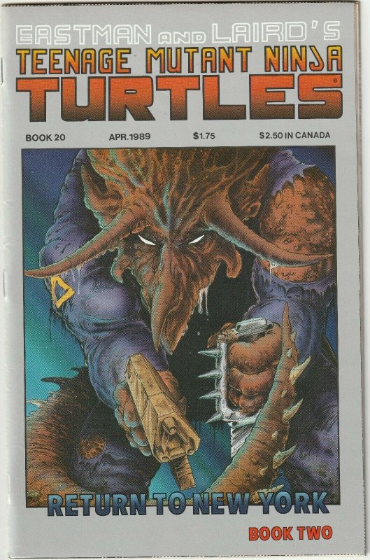 Teenage Mutant Ninja Turtles # 20 1st Print NM- Mirage Studios 1989 TMNT [B7]