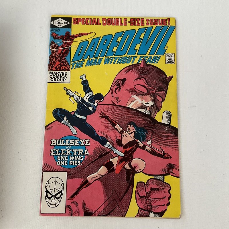 Daredevil 181 Fine Fn 6.0 Bullseye 1982 Marvel