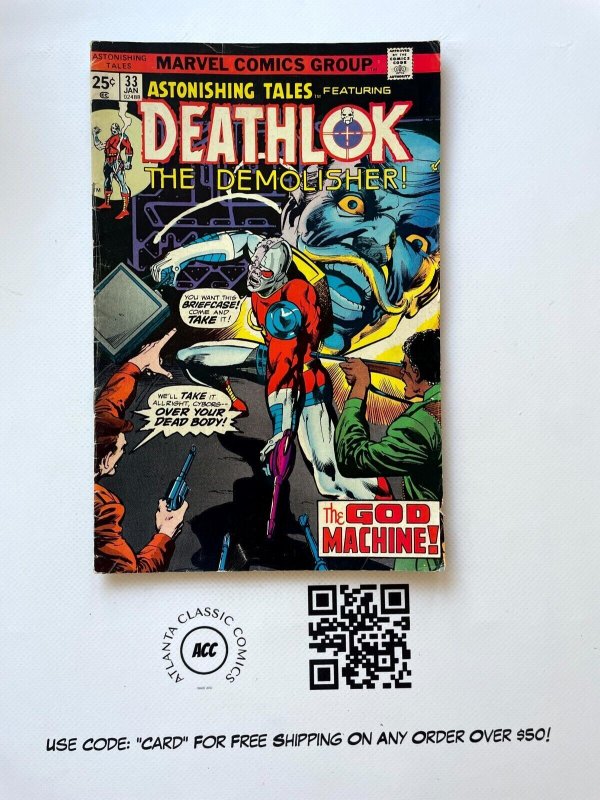 Astonishing Tales # 33 FN Marvel Comic Book Deathlok The Demolisher 19 J887