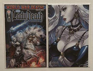 Lady Death Necrotic Genesis #1 Standard #2 Deadly Thoughts NM Set