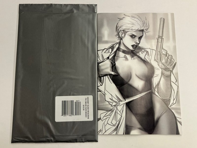 GUN HONEY BLOOD FOR BLOOD #2 EMILIAN NUDE BAGGED VAR + E 1:5 CHEW SKETCH PROSHIP