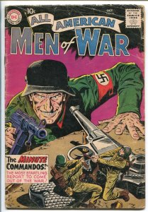 ALL-AMERICAN MEN OF WAR #74-1959-WWII-DC-SILVER AGE-1ST MINUTE COMMANDOS-vg-